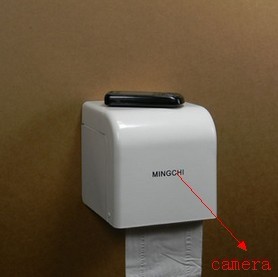 Wholesale 1280X960 Toilet roll box Hidden Camera With Motion Detection and Remote Control Function 32GB